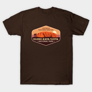 Uluru-Kata Tjuta National Park - Australia Northern Territory - Trail walking badge T-Shirt